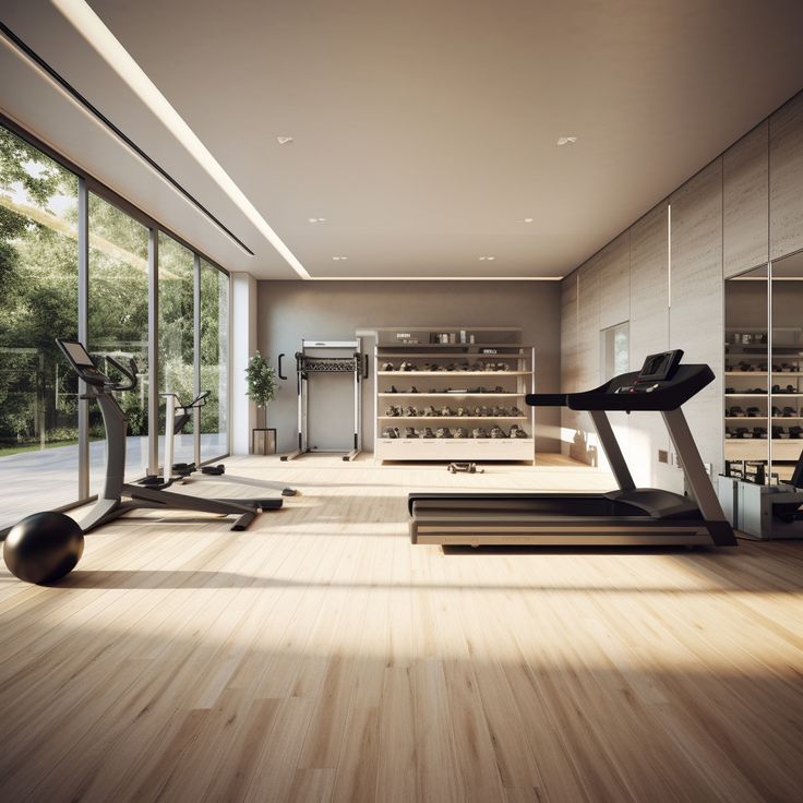 Minimalistisches Fitness Studio